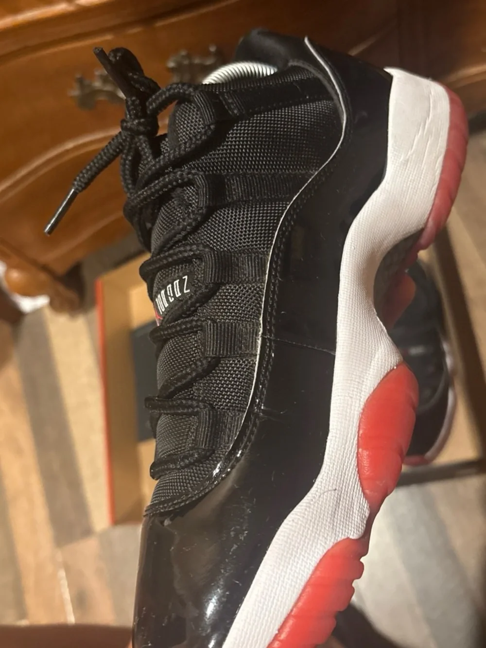 Air Jordan 11 Retro Black/White Men’s Basketball Shoes